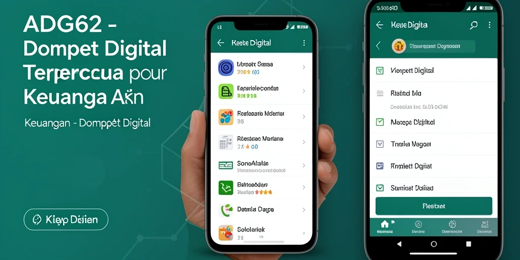 Antarmuka pengguna ADG62 yang intuitif dan modern, memudahkan transaksi Dompet Digital.