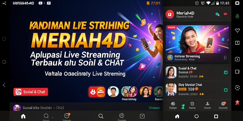 Antarmuka MERIAH4D yang menarik dengan fitur Live Streaming.