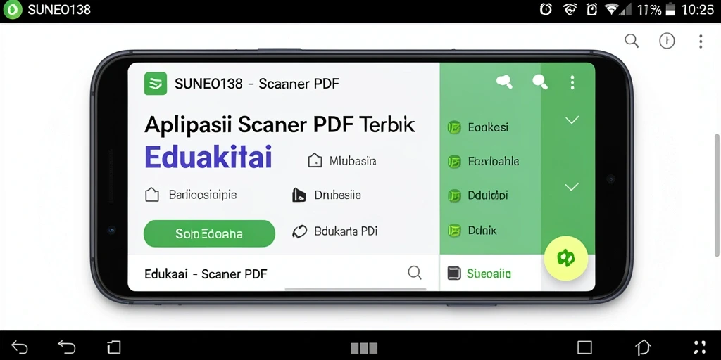 Tampilan antarmuka SUNEO138 saat memindai dokumen PDF.