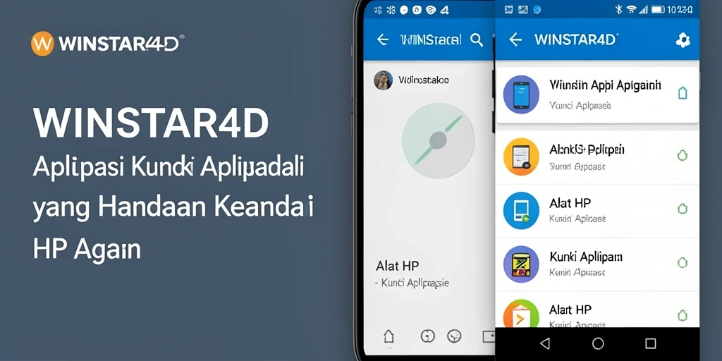 Tampilan antarmuka pengguna WINSTAR4D yang sederhana dan efektif.
